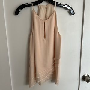 Parker silk tank - beautiful pale pink - structured and detailed blouse